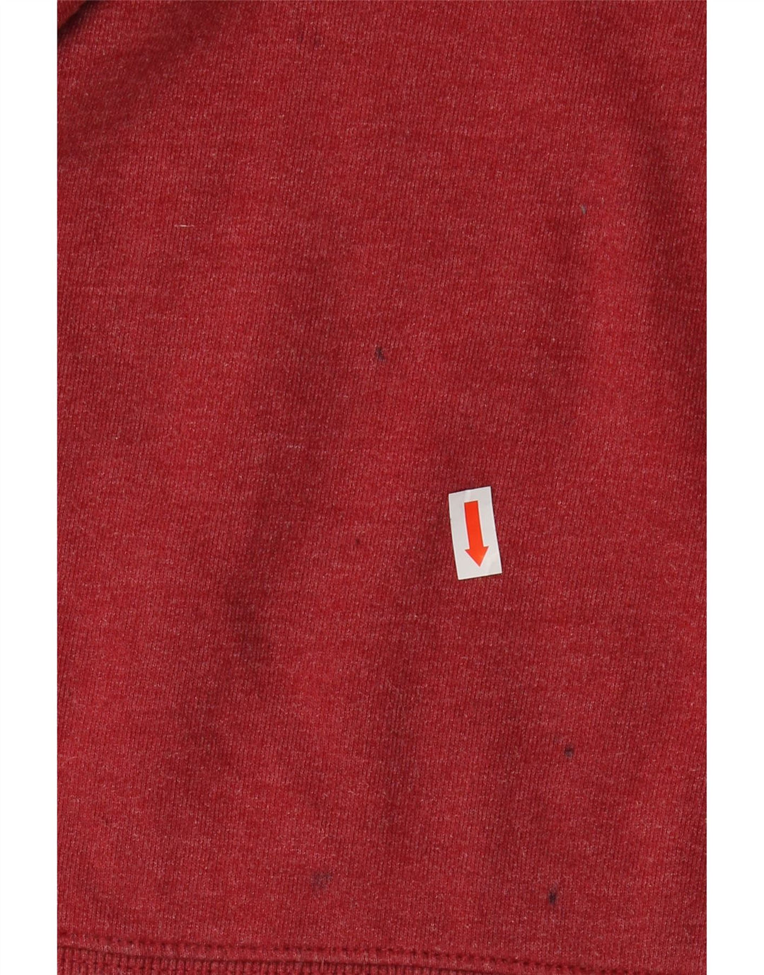 VANS Mens Moletom Jumper Pequeno Algodão Colorblock Vermelho