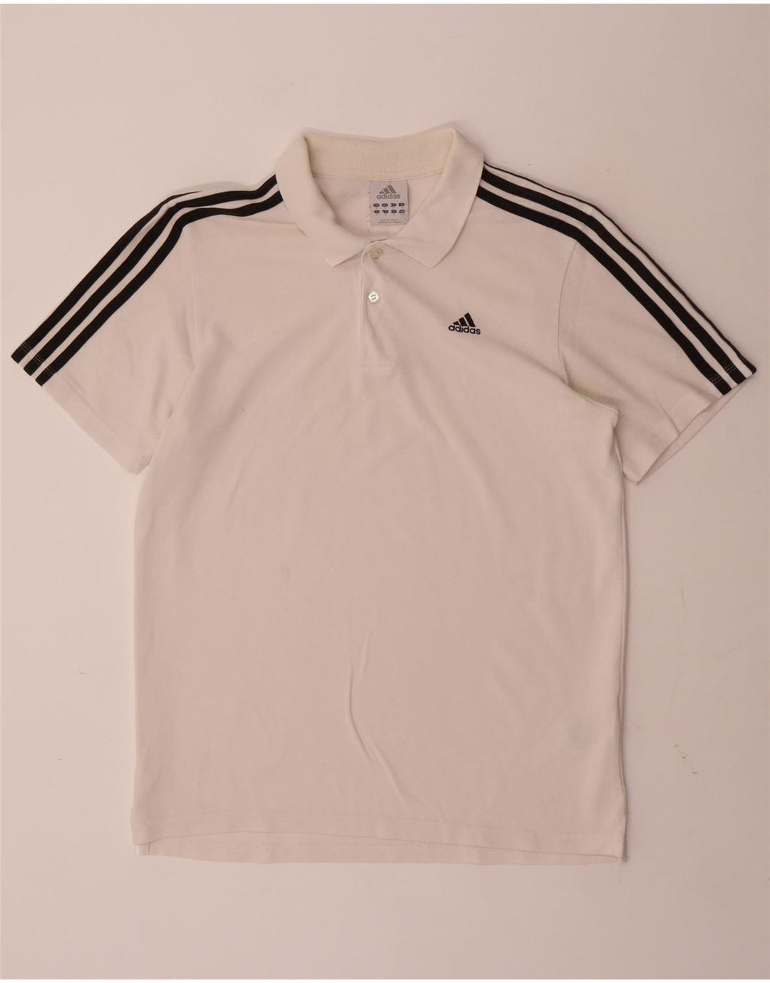 Camisa Polo Masculina Adidas Médio Algodão Branco