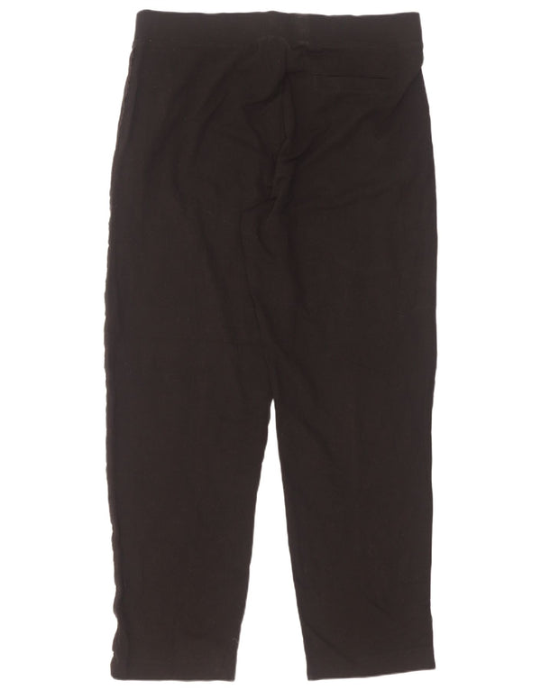 Calça casual feminina Marks & Spencer cônica Reino Unido 18 XL W36 L32 preta