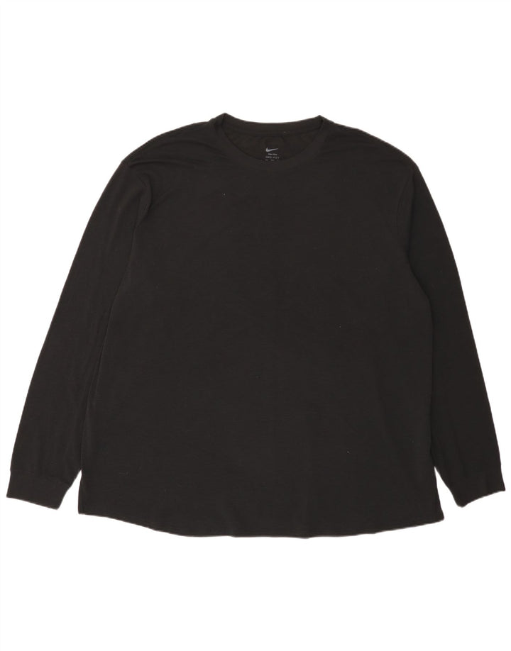Nike Mens Dri Fit Top Manga Longa 2XL Poliéster Preto
