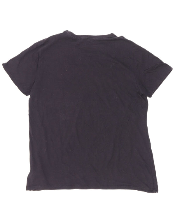 Camiseta masculina gráfica Gap grande algodão azul marinho