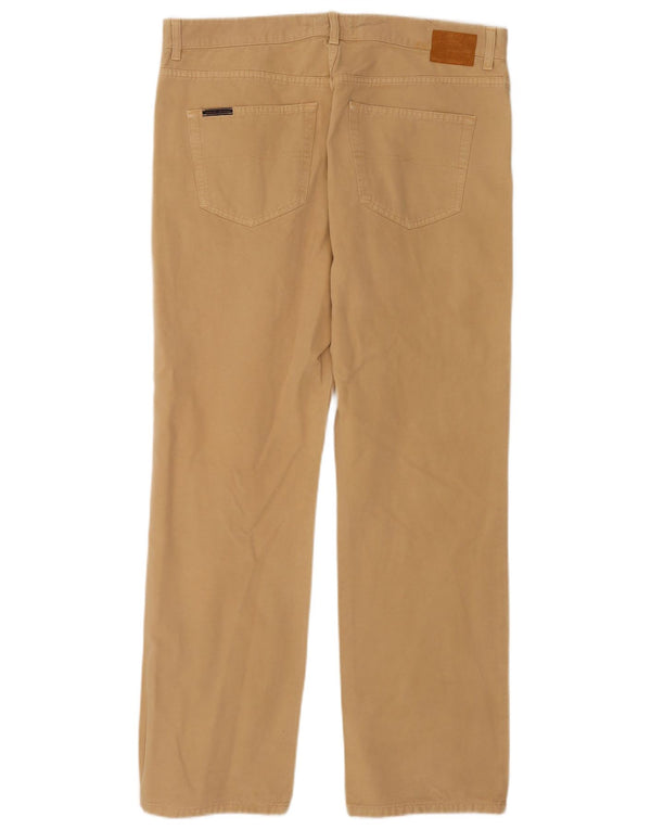Calça masculina reta casual Gant W36 L32 algodão bege
