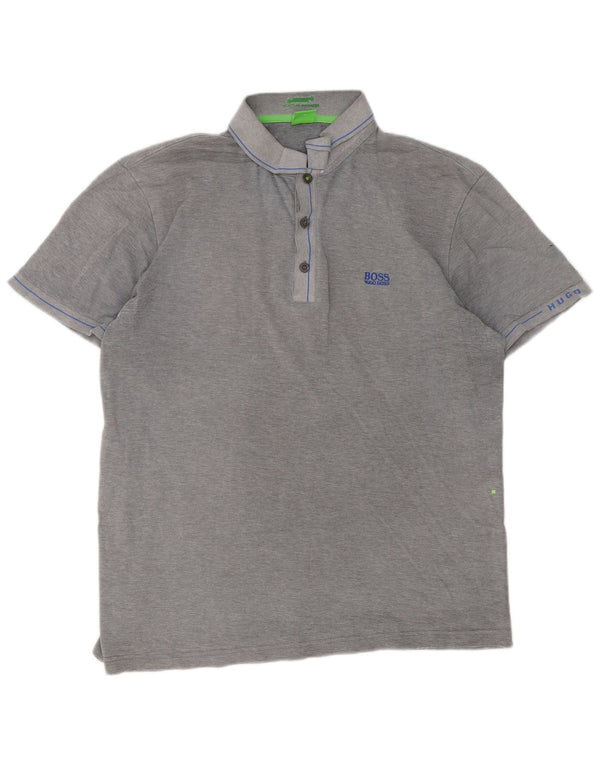 Camisa polo masculina Hugo Boss Slim Fit XL cinza