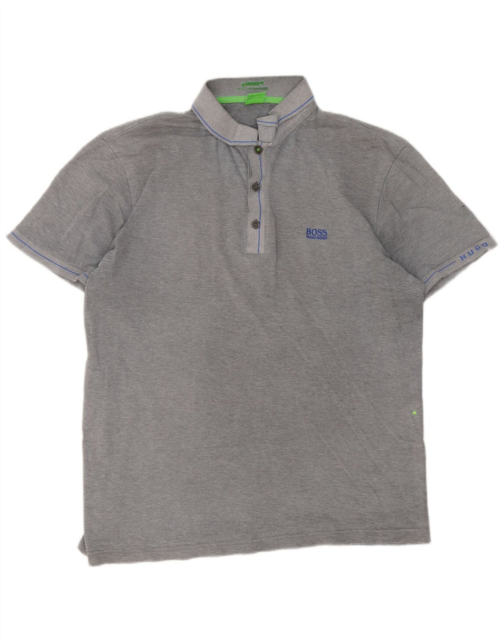 Camisa polo masculina Hugo Boss Slim Fit XL cinza