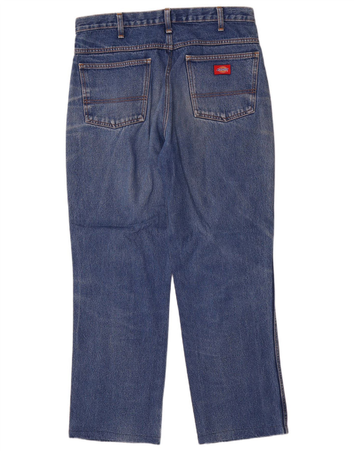Calça jeans reta regular masculina Dickies W34 L30 algodão azul