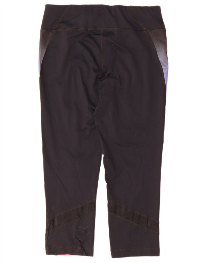 FILA Capri Leggings Feminino Reino Unido 14 Médio Azul Marinho Colorblock
