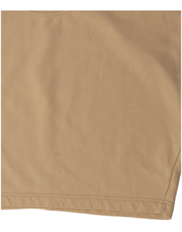 Fila Camiseta Feminina Crop Oversized Top UK 14 Algodão Bege Médio