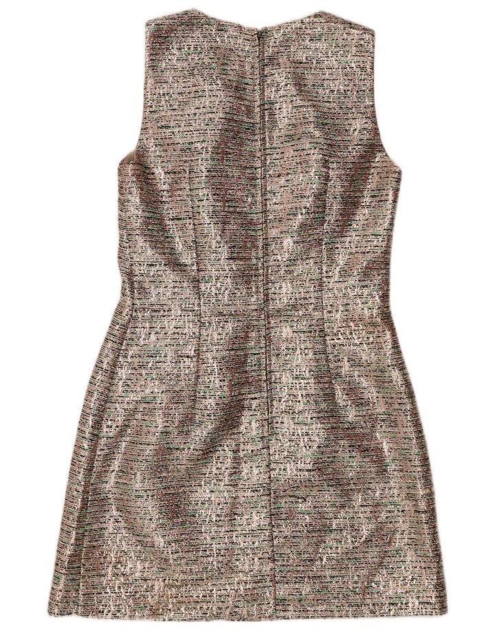 Vestido bainha sem mangas feminino French Connection Reino Unido 10 pequeno multicolorido
