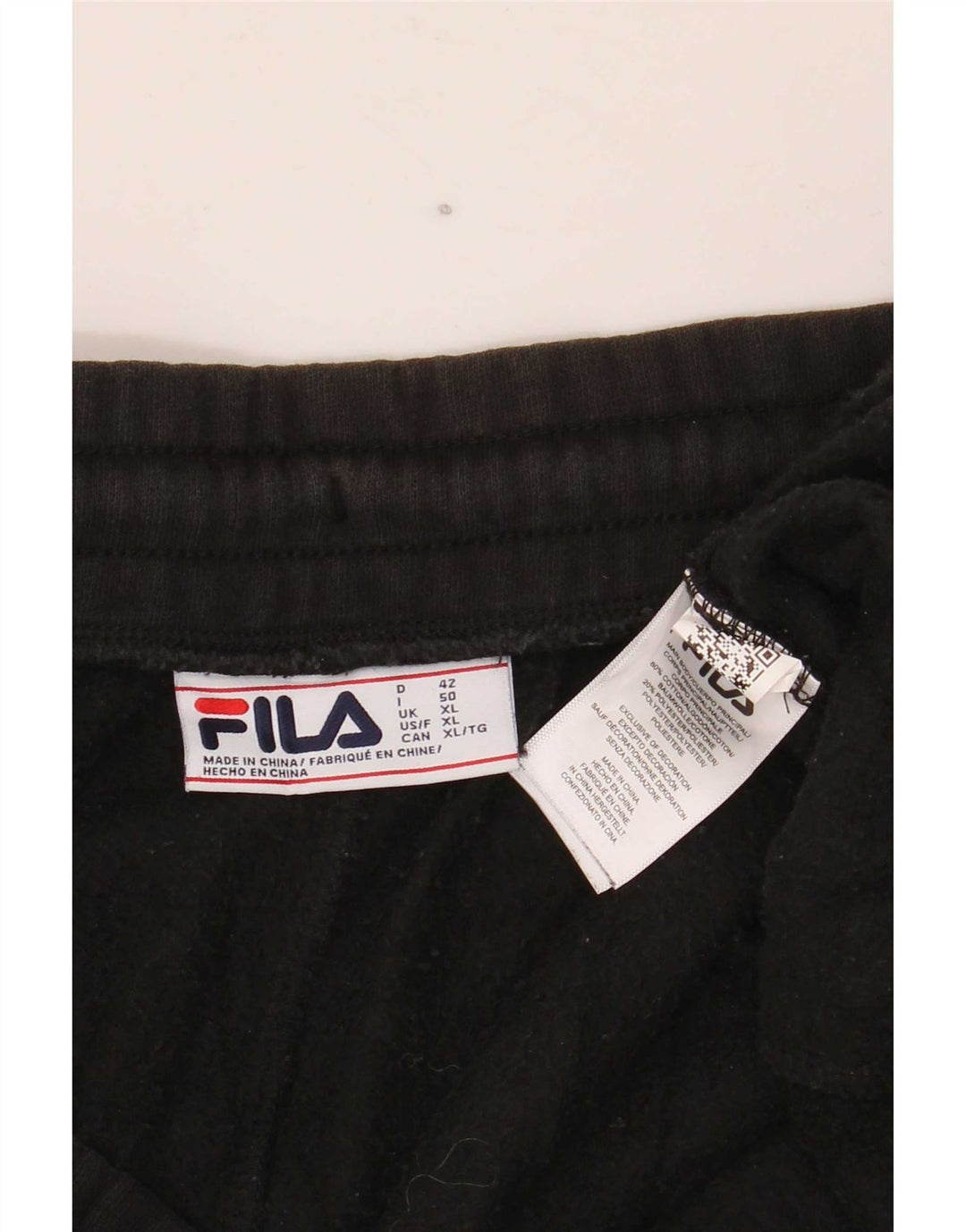 Calça de treino feminina Fila Joggers XL preto algodão