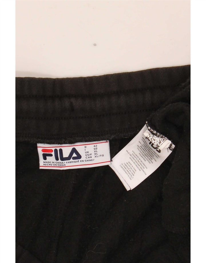 Calça de treino feminina Fila Joggers XL preto algodão