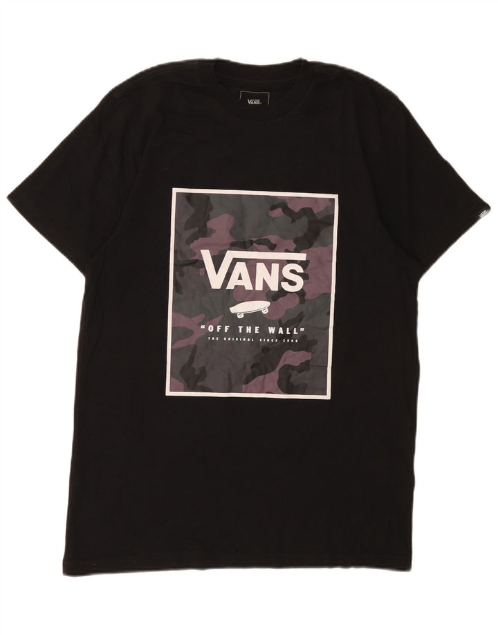Camiseta masculina Vans Custom Fit Graphic Top Médio Algodão Preto