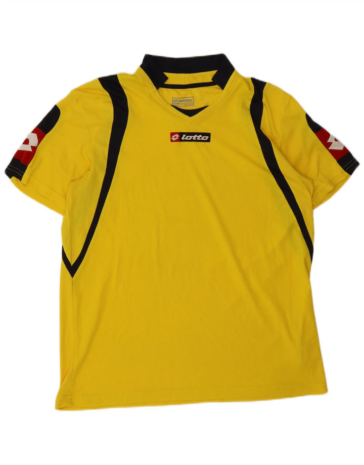 Camiseta masculina Lotto Top 2XL poliéster colorblock amarelo