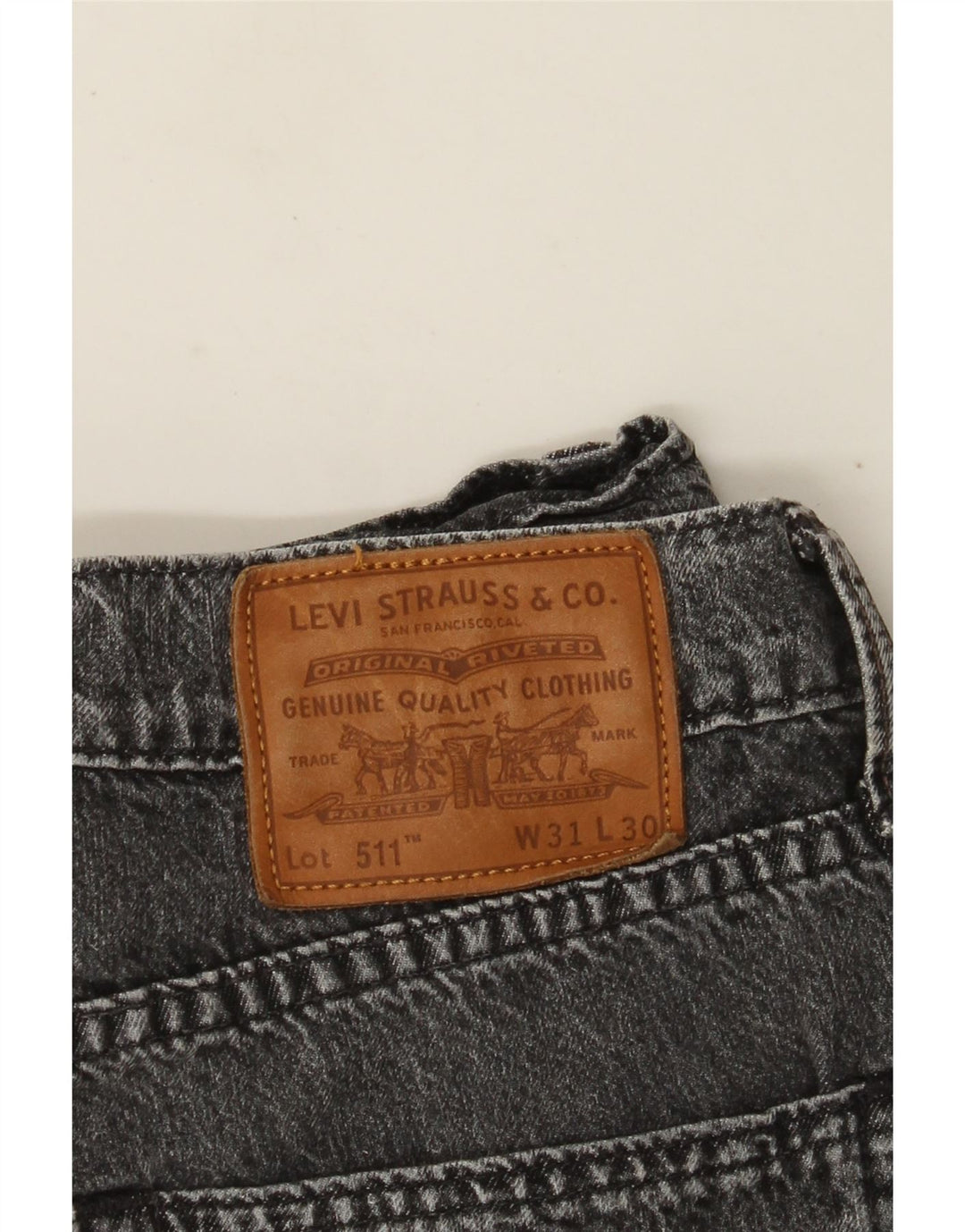Calça Jeans Levis 511 Slim Masculina W31 L30 Cinza Algodão