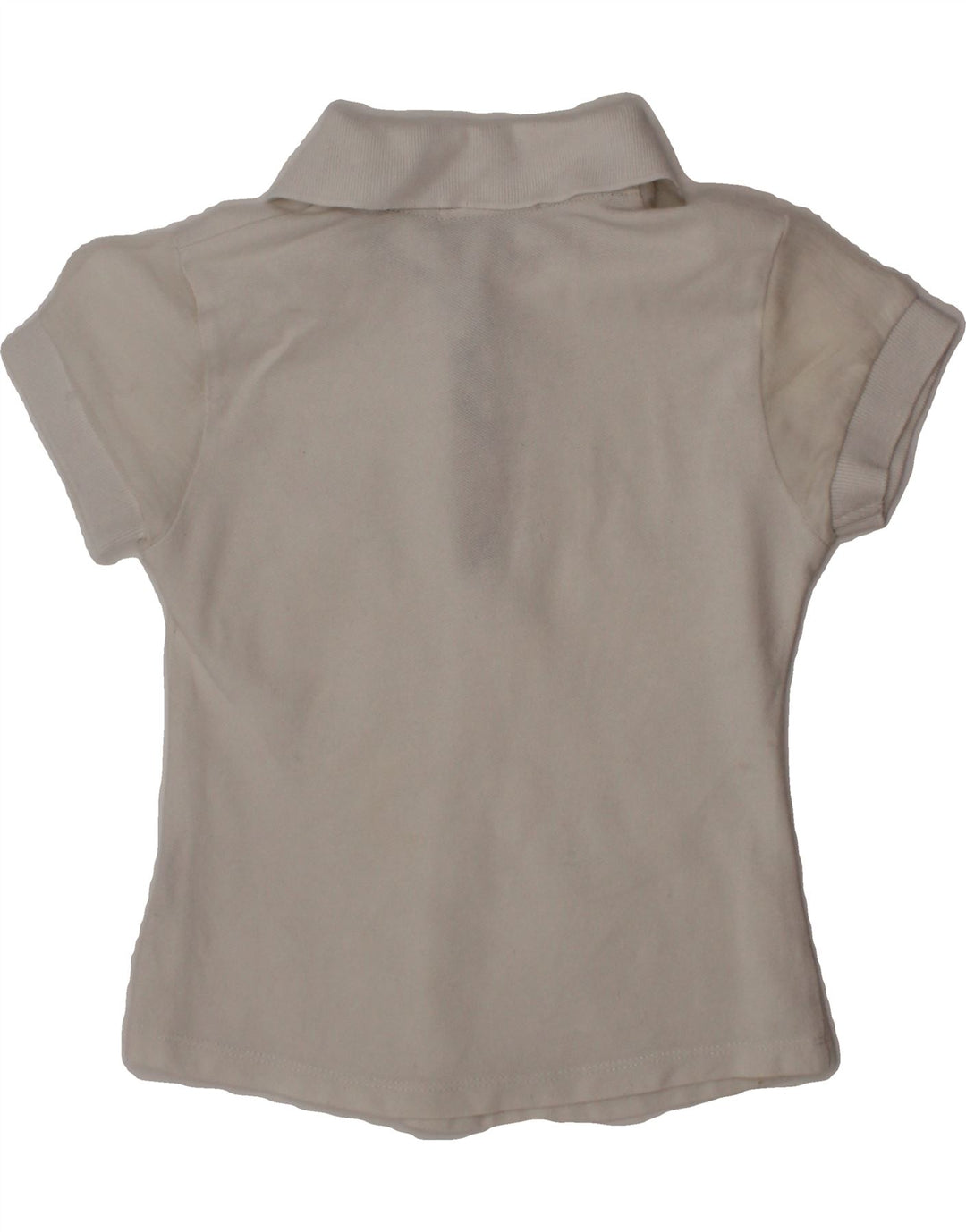 BURBERRY Girls Polo Shirt 3-4 Years White Cotton Vintage Burberry and Second-Hand Burberry from Messina Hembry 
