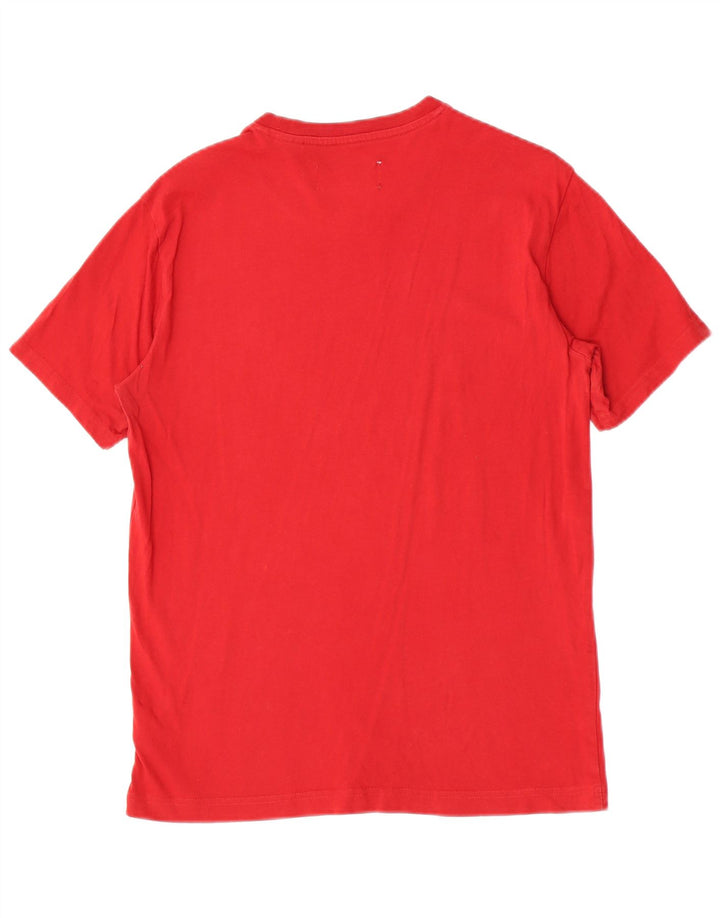 Camiseta masculina Penguin Top pequeno algodão vermelho