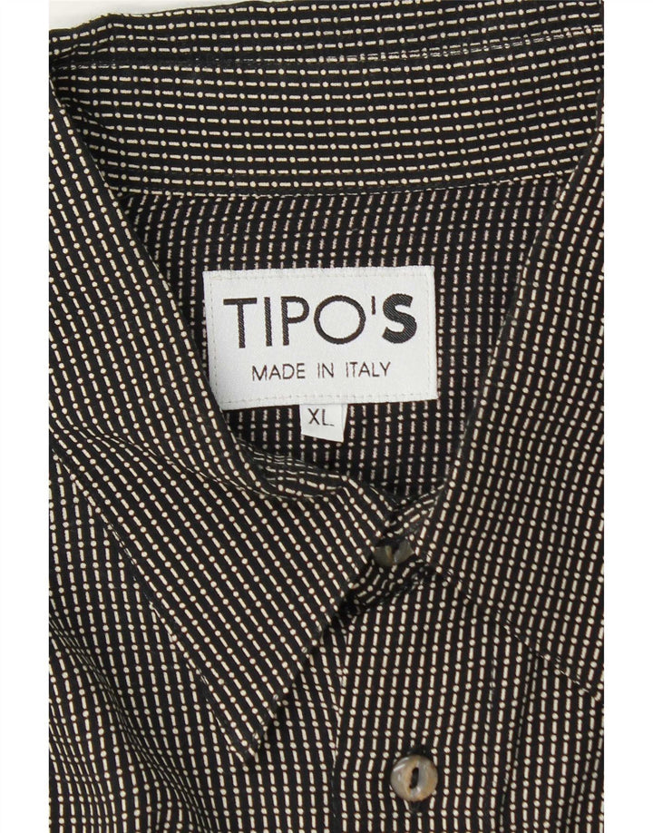 Camisa masculina Tipo'S XL preta listrada