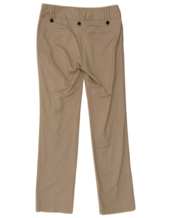 Calça Chino Reta Feminina Zara EU 36 XS W26 L28 Bege