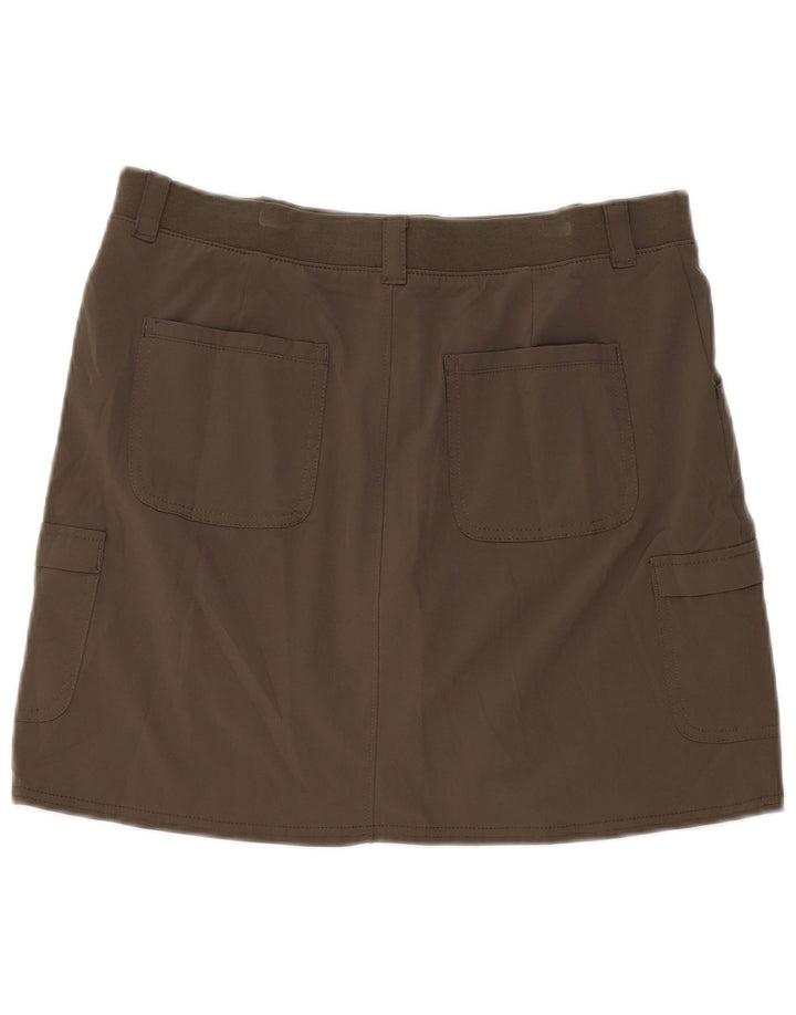 Lee Womens Relaxed Fit Skort US 10 Grande Poliéster Cáqui