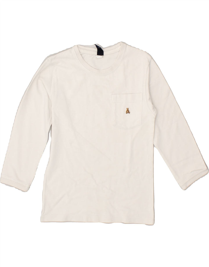 GAP Girls Top 3/4 Sleeve 3-4 Years White Cotton | Vintage Gap | Thrift | Second-Hand Gap | Used Clothing | Messina Hembry 