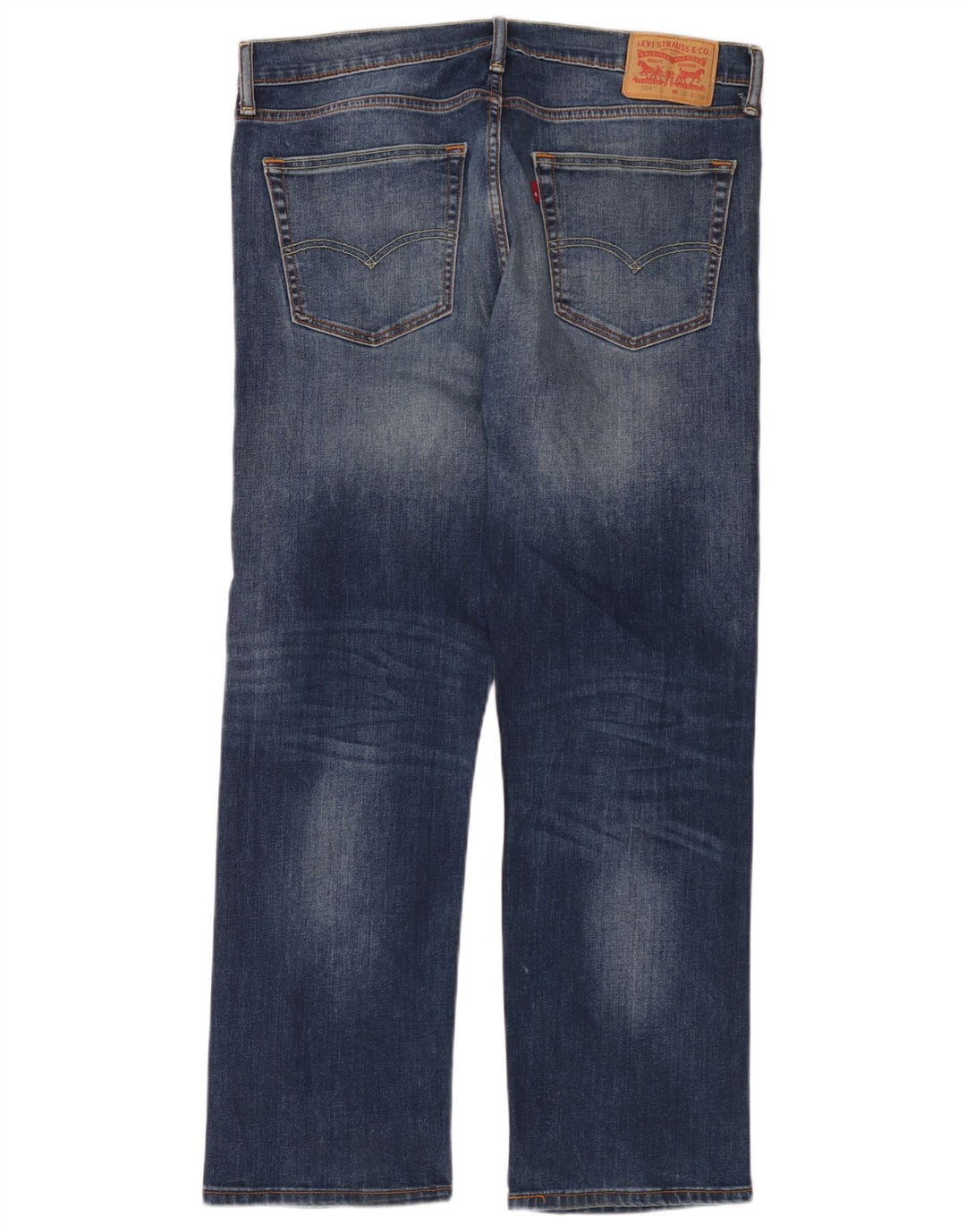 Levi's Masculino 504 Straight Jeans W36 L30 Azul Algodão