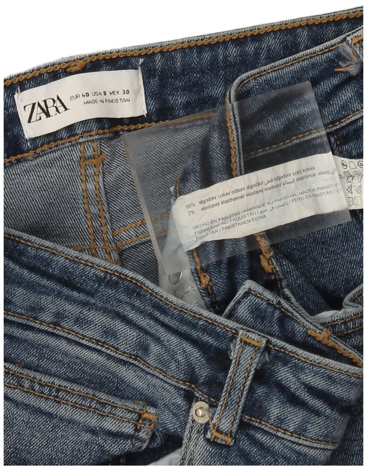 Zara Jeans Bootcut Feminino EU 40 Médio W30 L34 Azul Algodão