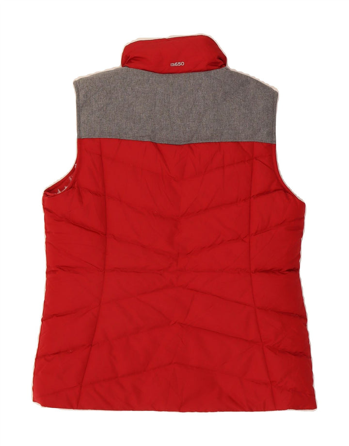 EDDIE BAUER Womens Padded Gilet UK 14 Medium Red Colourblock Nylon Vintage Eddie Bauer and Second-Hand Eddie Bauer from Messina Hembry 