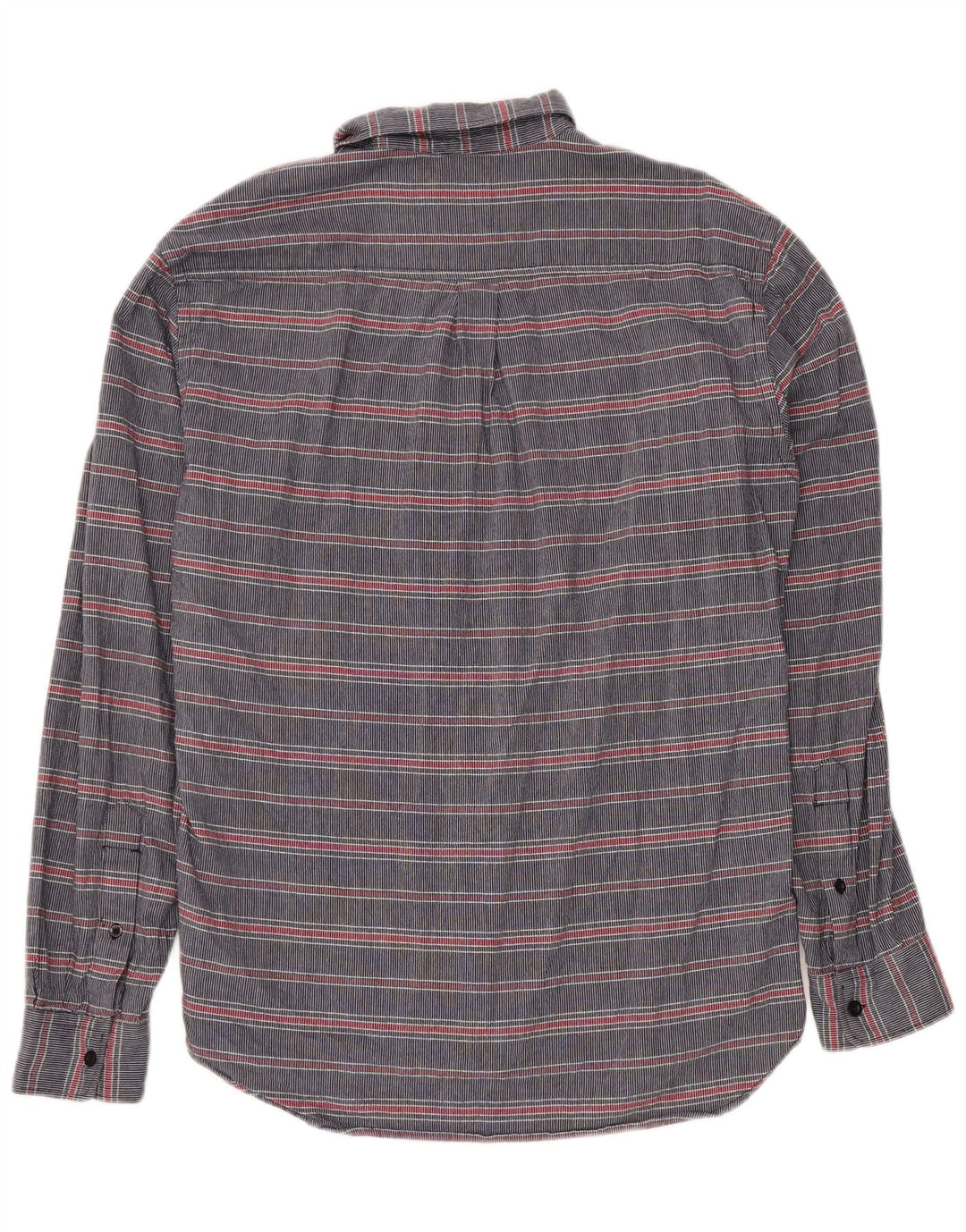 Camisa masculina DOCKERS de algodão listrado azul marinho médio