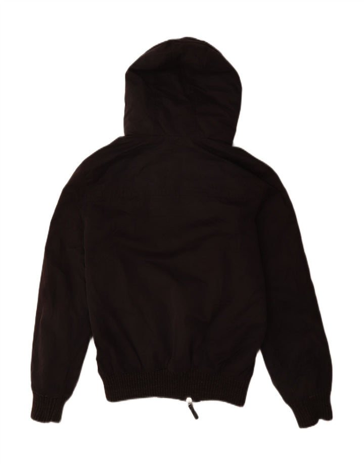 Superdry Mens Hooded Bomber Jacket UK 36 Pequeno Poliéster Preto