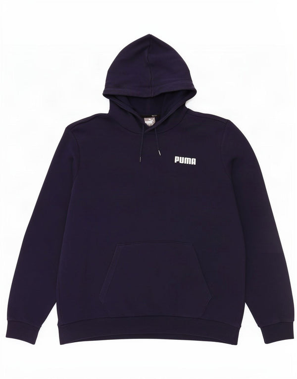 Puma Mens Hoodie Jumper XL Azul Marinho Algodão