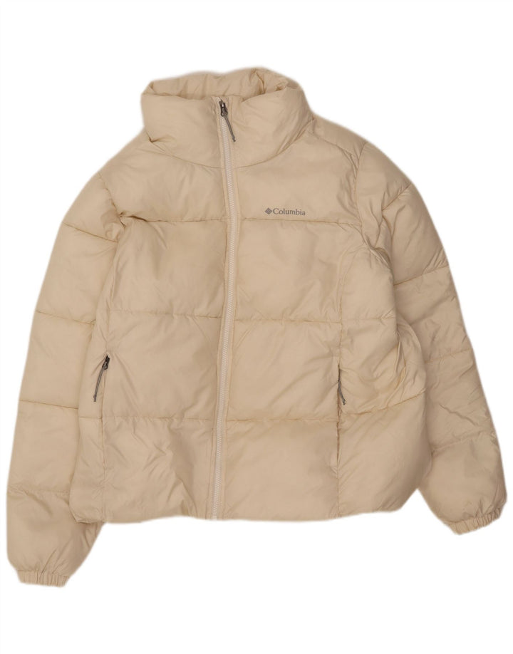Jaqueta acolchoada feminina Columbia UK 18 XL poliéster branco