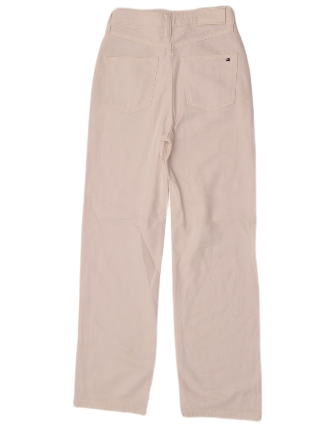 Jeans retos femininos Tommy Hilfiger W27 L30 algodão branco