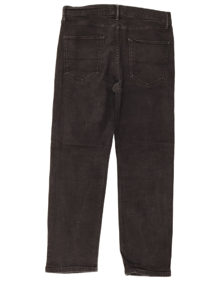 Jeans retos masculinos Marks & Spencer W32 L29 algodão preto