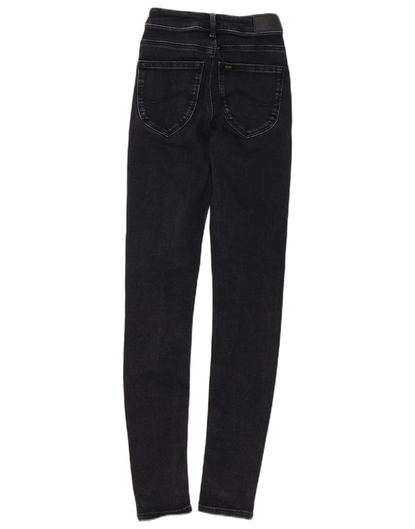 Lee Womens Forever Fit Jeans Skinny W26 L33 Algodão Preto