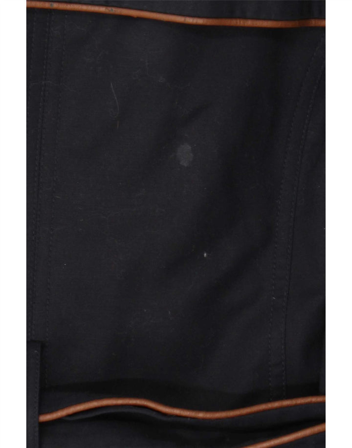 Gabardine feminino Hobbs Reino Unido 16 grande algodão azul marinho