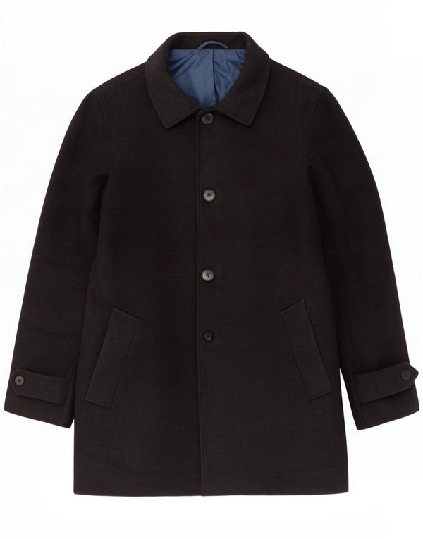Sobretudo masculino Marks & Spencer UK 38 poliéster azul marinho médio
