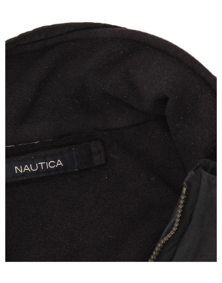 Jaqueta corta-vento masculina Nautica UK 42 XL poliéster preto