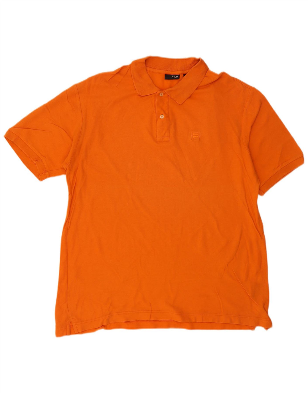 Camisa polo masculina FILA XL laranja algodão