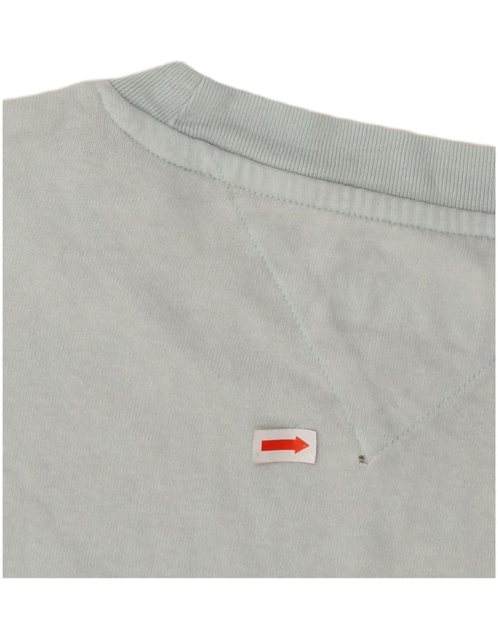 TOMMY HILFIGER Mens Graphic T-Shirt Top Small Turquoise
