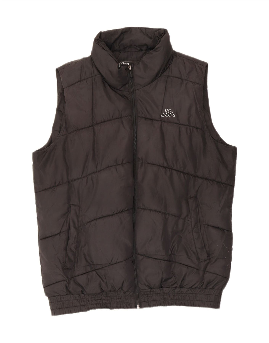 Colete acolchoado feminino Kappa UK 18 XL preto poliéster