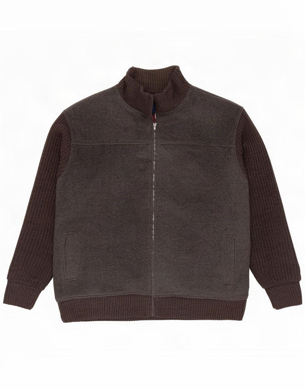 James Pringle Mens Fleece Jacket UK 44 2XL Grey Colourblock Polyester