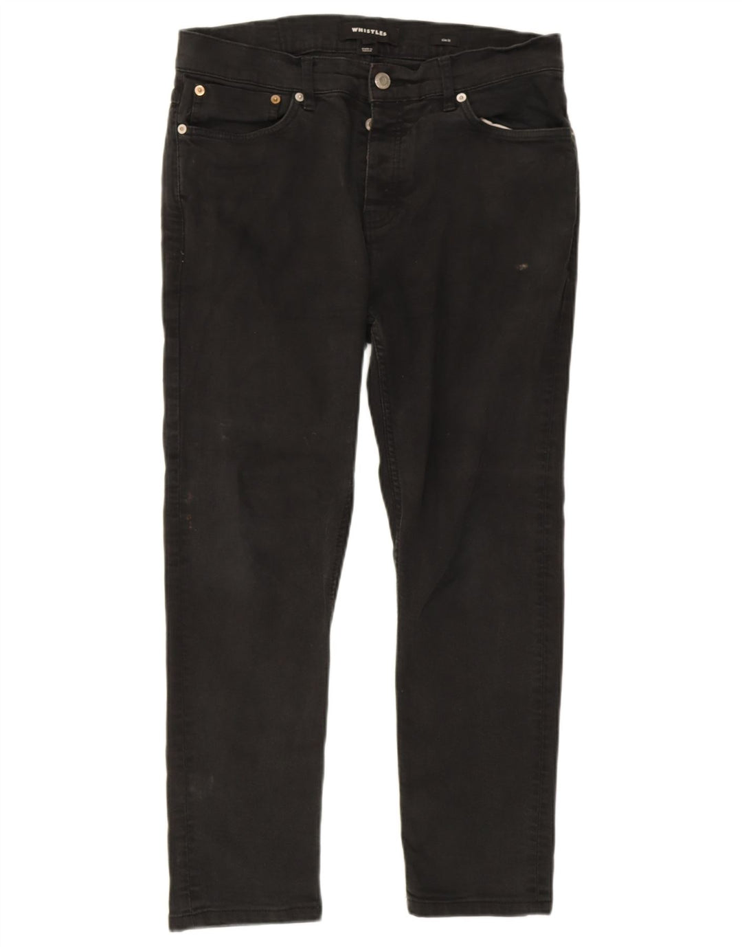 Whistles Calça Jeans Feminina Crop Slim W34 L25 Preto
