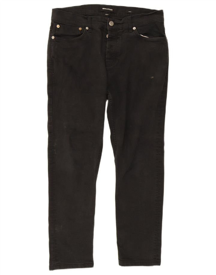 Whistles Calça Jeans Feminina Crop Slim W34 L25 Preto