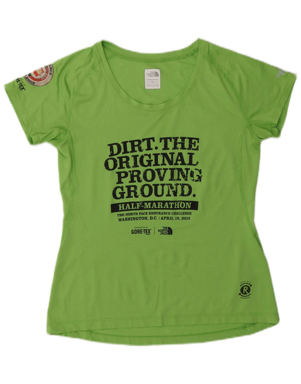 Camiseta gráfica feminina The North Face UK 10 pequena verde