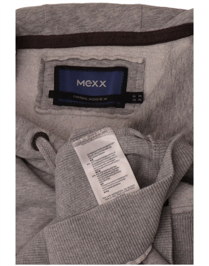 Mexx moletom com capuz gráfico masculino 2XL algodão cinza