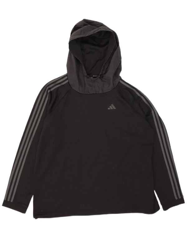 Adidas Mens Aeroready Hoodie Jumper 2XL Poliéster Preto
