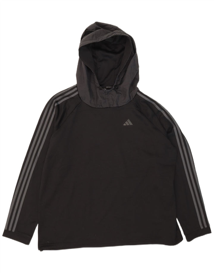 Adidas Mens Aeroready Hoodie Jumper 2XL Poliéster Preto