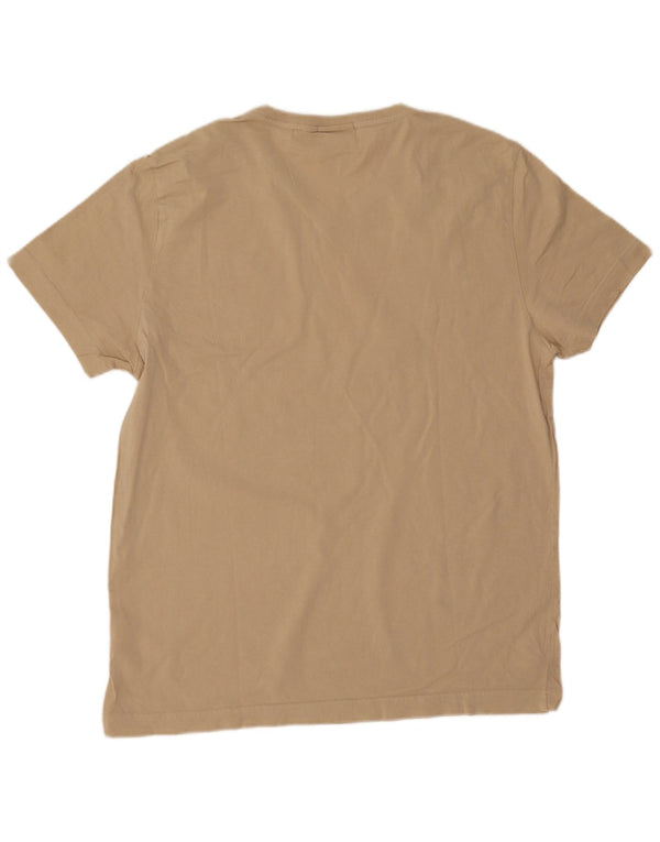 Camiseta masculina Gant Slim Fit Top 2XL Algodão Bege