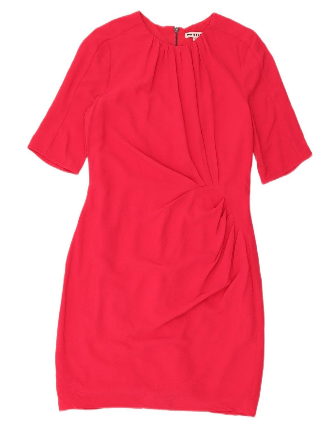 Vestido bainha feminino Whistles UK 12 poliéster vermelho médio