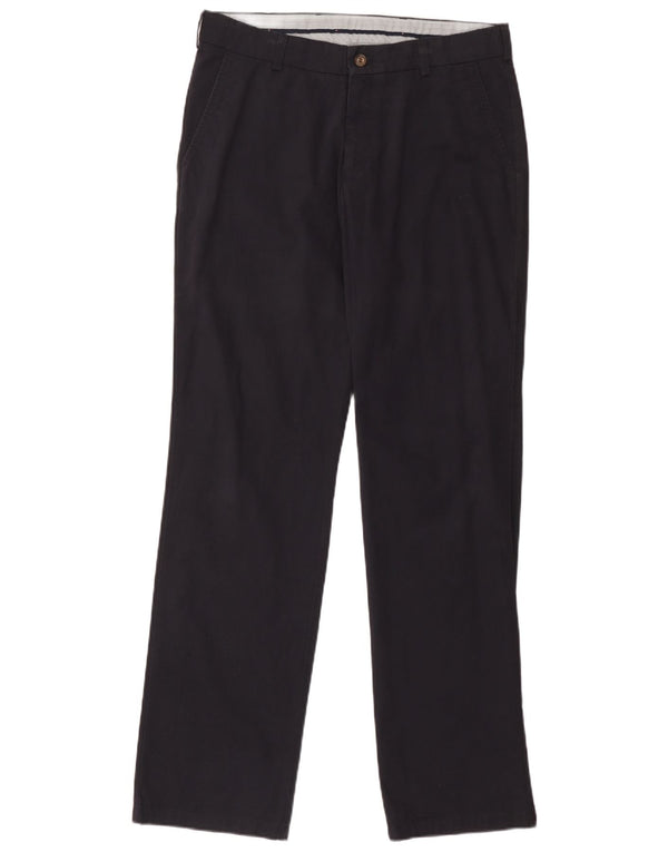 Tommy Hilfiger Calça Chino Masculina Reta W34 L34 Azul Marinho Algodão