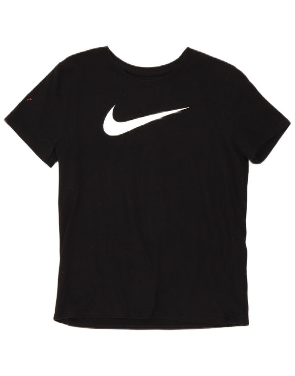 Camiseta Nike Feminina Dri Fit Graphic Top UK 10 Pequena Preta